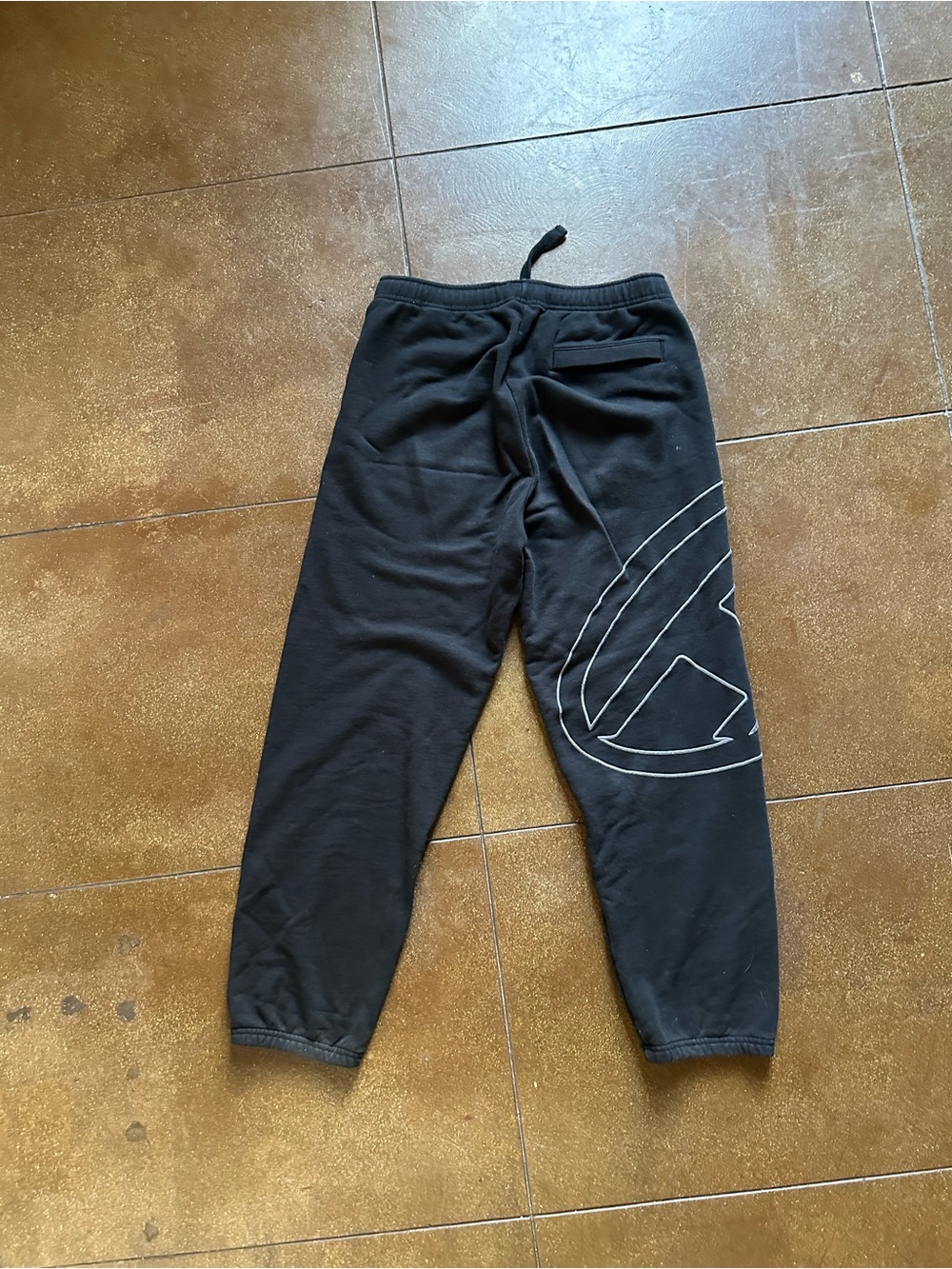 Diesel Black Kids Sweatpants with Outlined Side Logo